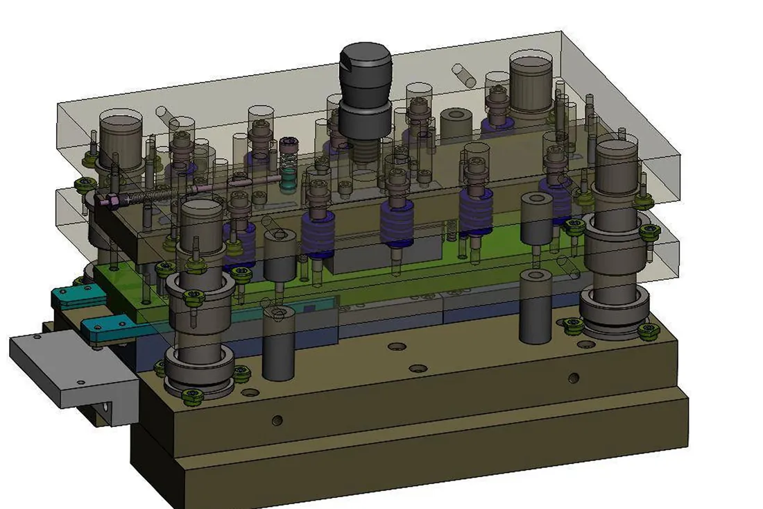 Precision mould assembly detail